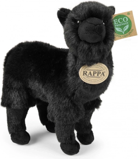 Lama alpaga en peluche noire 23 cm éco-responsable