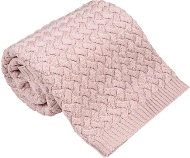 Couverture en mérinos NANNA Fluffy Powder Pink