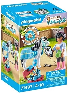 Playmobil Horses of Waterfall hippothérapeute – set de soins pour chevaux