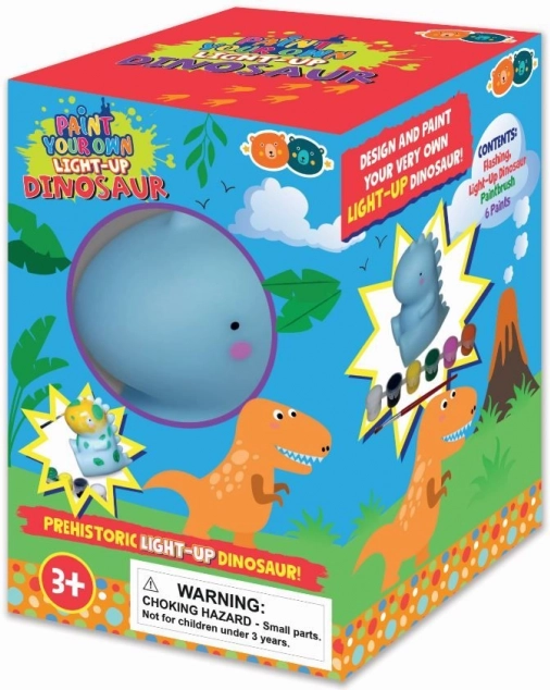 Dinosaure lumineux à colorier