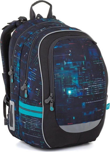 Sac à dos scolaire Topgal Coda — univers numérique