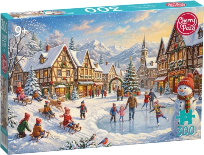 Puzzle Cherry Pazzi village enneigé 300 pièces