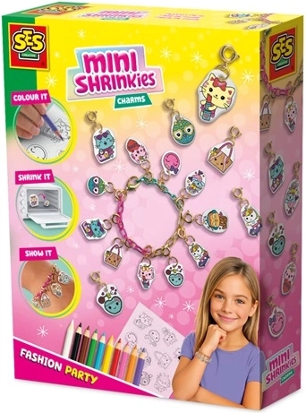 SES MiniShrinkies soirée mode – kit créatif pour pendentifs et bracelet