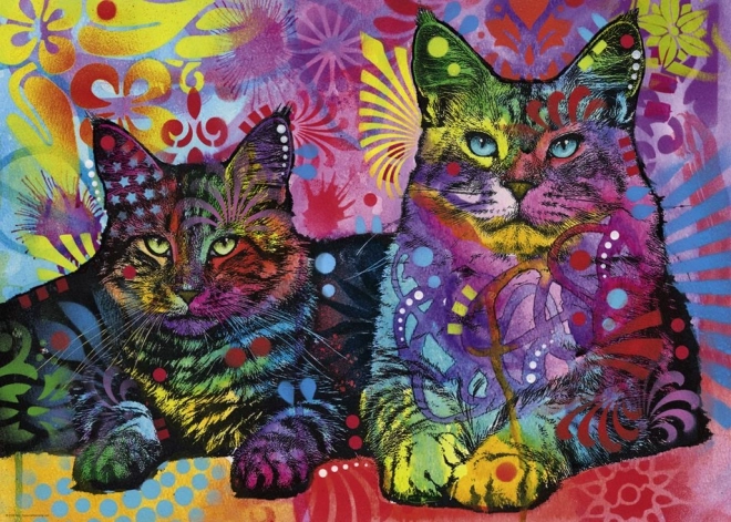 Puzzle 1000 pièces - Deux chats