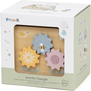 Triangle d’activités en bois pour tout-petits