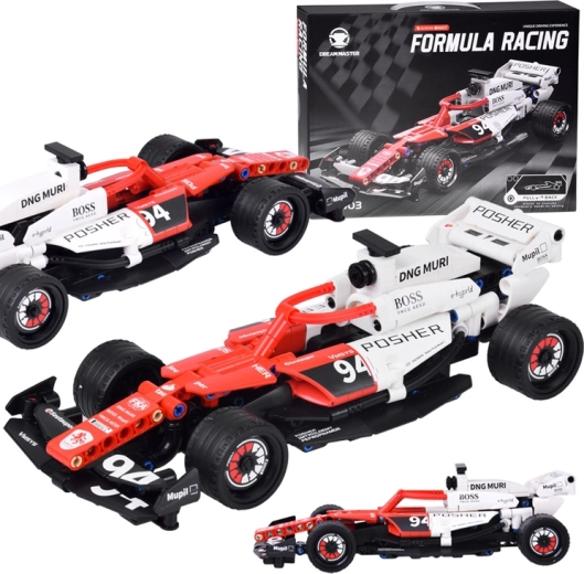 Kit de construction technique – voiture de course Formule 1 à remontoir (pull-back), 276 pièces