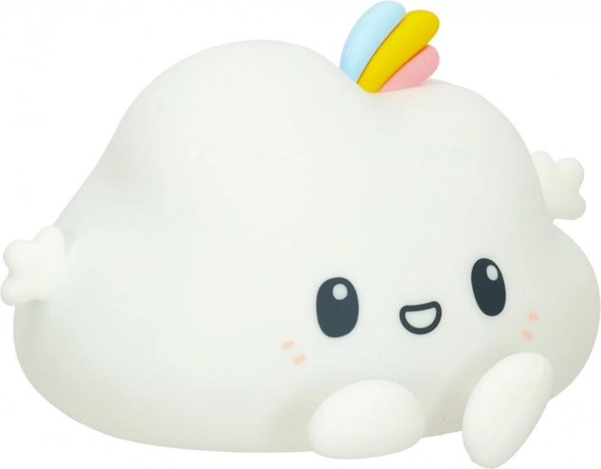 Veilleuse LED nocturne pour enfants nuage RGB avec commande tactile en silicone