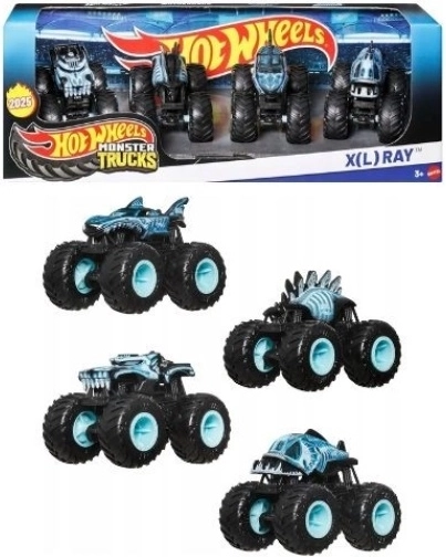 Hot Wheels monster truck XL Ray – set de 4 pièces