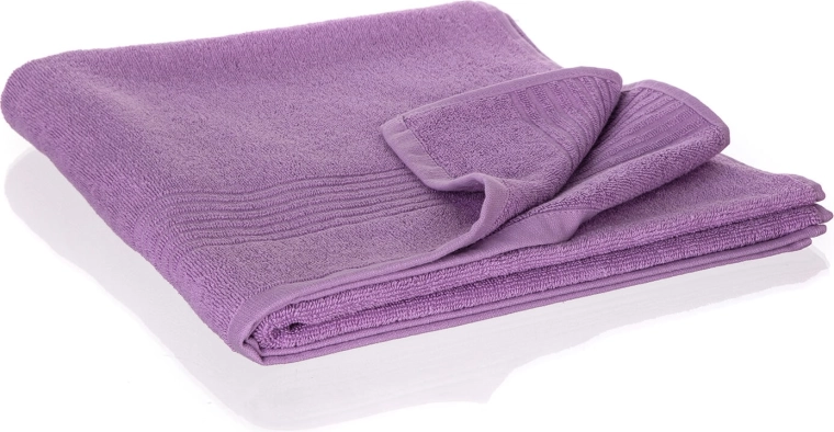 serviette de bain Loris 70 × 140 cm violet clair coton 480 gsm