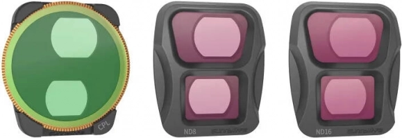 Ensemble de filtres Sunnylife pour DJI Air 3 avec CPL, ND8 et ND16