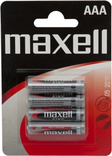Piles zinc micro AAA 1,5 V, 4 pièces