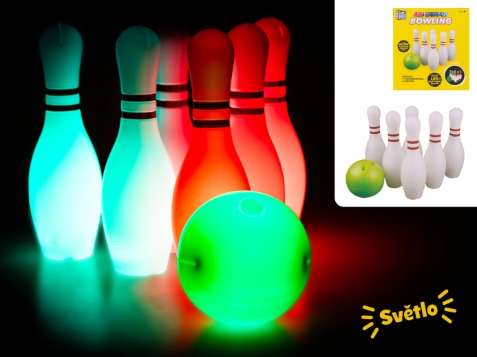 Set de bowling pour enfants avec balle lumineuse