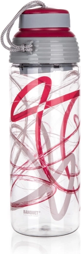 Gourde de sport en Tritan 550 ml QUEST bordeaux
