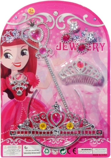 Coffret pour petite princesse – tiare, bijoux et baguette magique