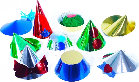 Chapeaux de fête en papier - 25 pcs