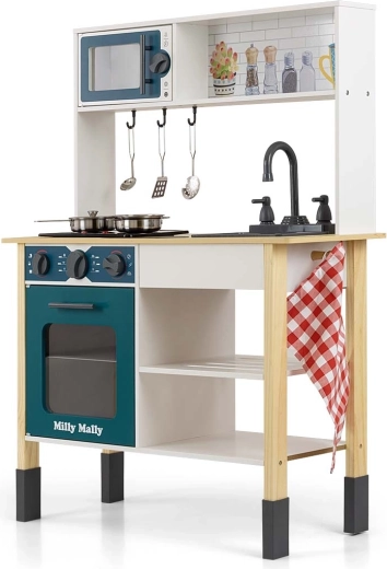 Cuisine pour enfants en bois Milly Mally Astrid ocean
