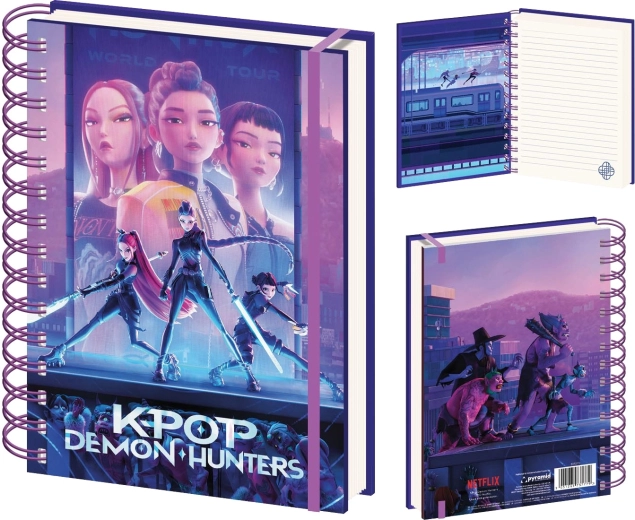 Cahier spiralé A5 K-pop Demon Hunters