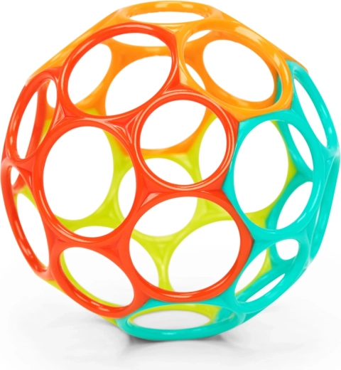 Balle pour bébés Oball Classic 10 cm orange/turquoise