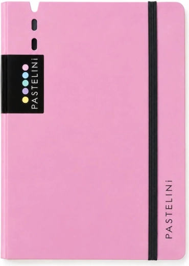 Pastelini Karis bloc A5 en mousse à quatre anneaux rose