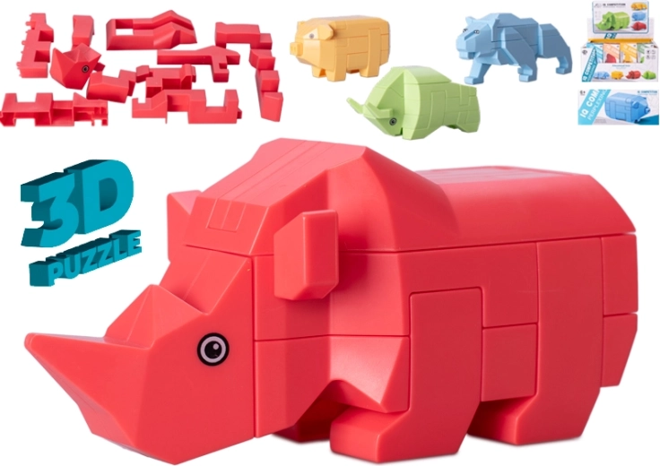 Puzzle 3D animaux – jeu de construction éducatif pour enfants dès 6 ans