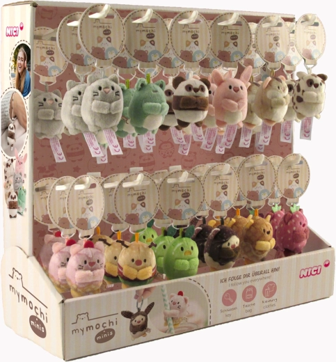 Nici MyMochi Minis Série 2 – présentoir de porte-clés 5 cm, 36 pcs assortis