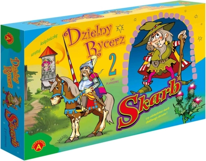 Skarb – chevalier courageux : duo de jeux de société pour enfants