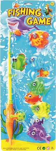 Jeu de pêche aux poissons – ensemble canne et petits poissons