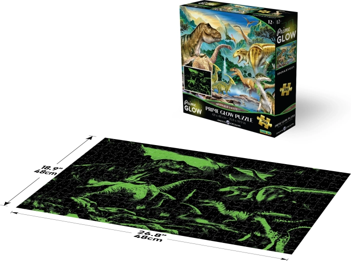 Puzzle lumineux Vallée des dinosaures 500 pièces