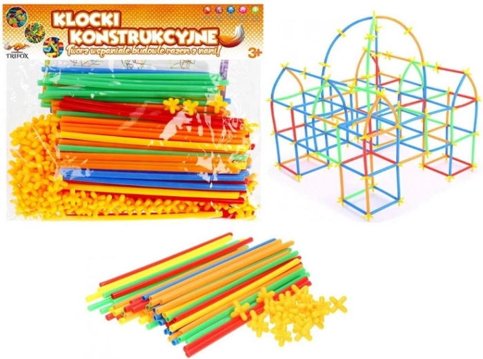 Jeu de construction de briques en pailles – 300 pièces