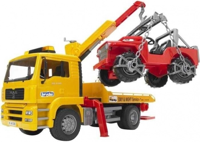 Bruder dépanneuse MAN et Jeep tout-terrain