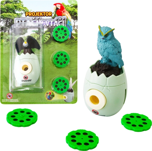 Projecteur d’oiseaux en forme d’œuf avec 3 disques interchangeables