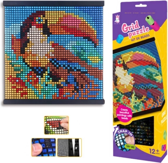 Mosaïque créative en perles – kit pour composer des images