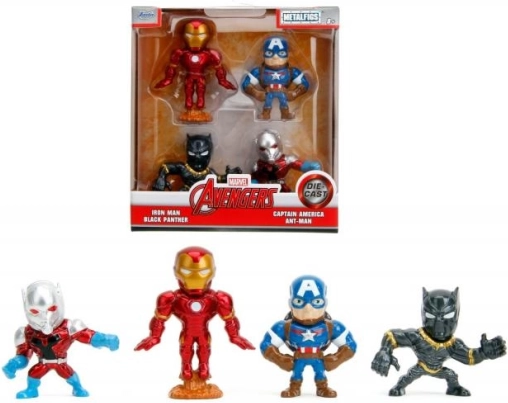 Set de figurines métalliques MARVEL AVENGERS 6 cm – 4 pcs