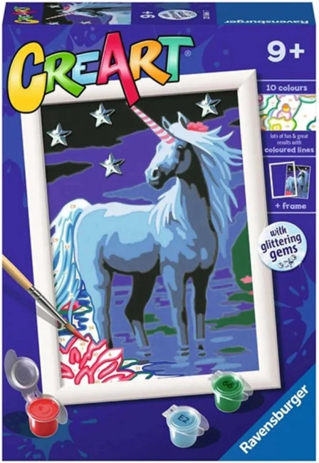 peinture par numéros CreArt – licorne magique