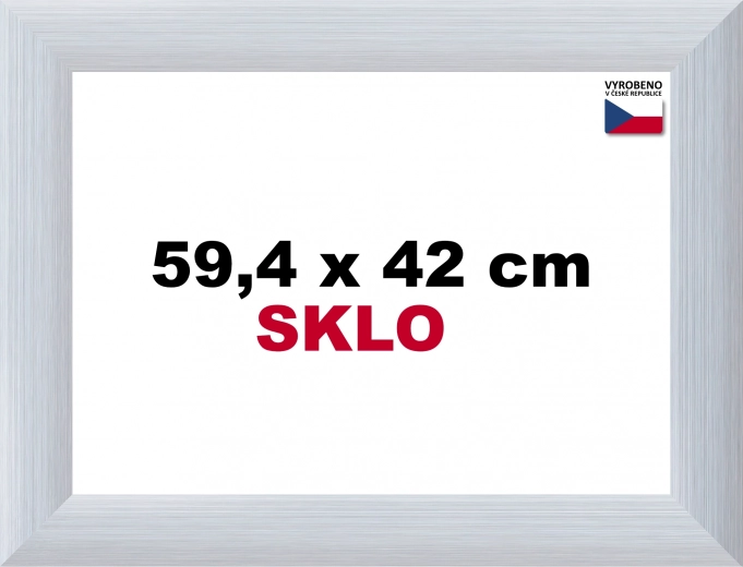 Cadre en aluminium pour puzzle 59,4 x 42 cm - argenté