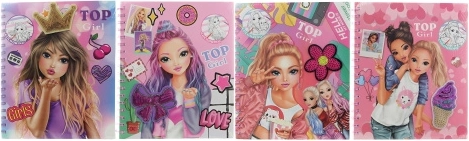 Cahier de coloriage pour filles avec autocollants