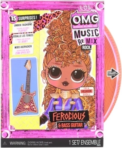 L.O.L. Surprise! OMG ReMix Rock grande sœur poupée Ferocious – 15 surprises - 1 pièce