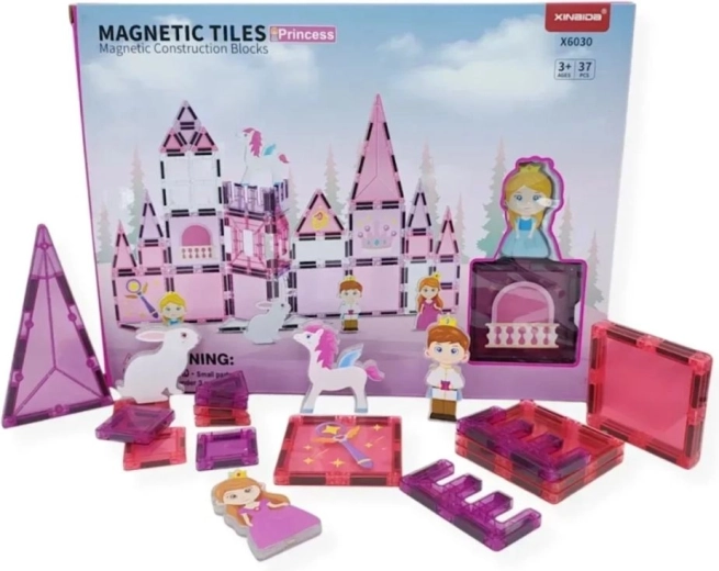 Blocs de construction magnétiques Magical Magnet Princess – 37 pièces