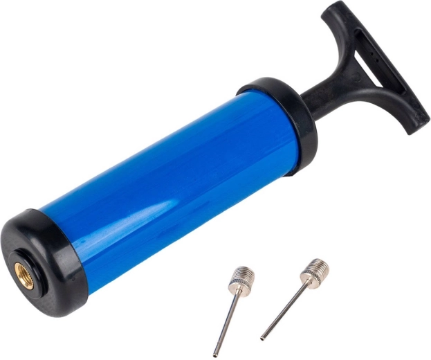 Pompe à main ACRA 17 cm avec aiguilles, bleue