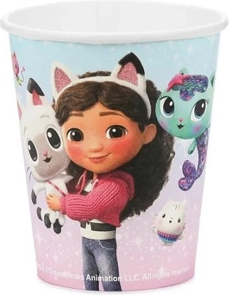 Gobelets en papier Gabby’s Dollhouse 250 ml (6 pcs)