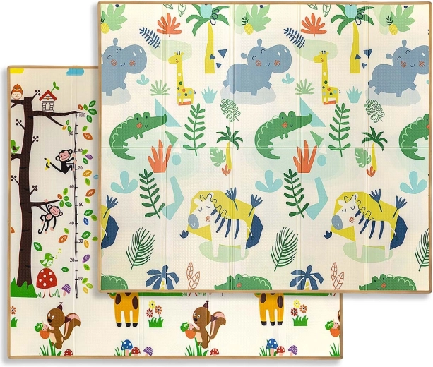 Tapis en mousse pliable Milly Mally Play savanna and tree t1
