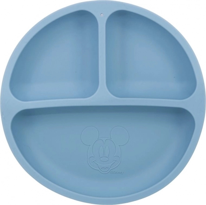 Assiette en silicone avec motif Mickey Mouse