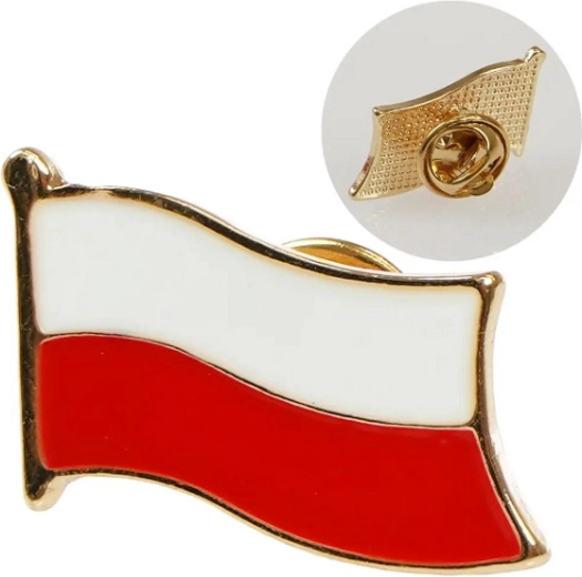 Badge épingle drapeau de la Pologne