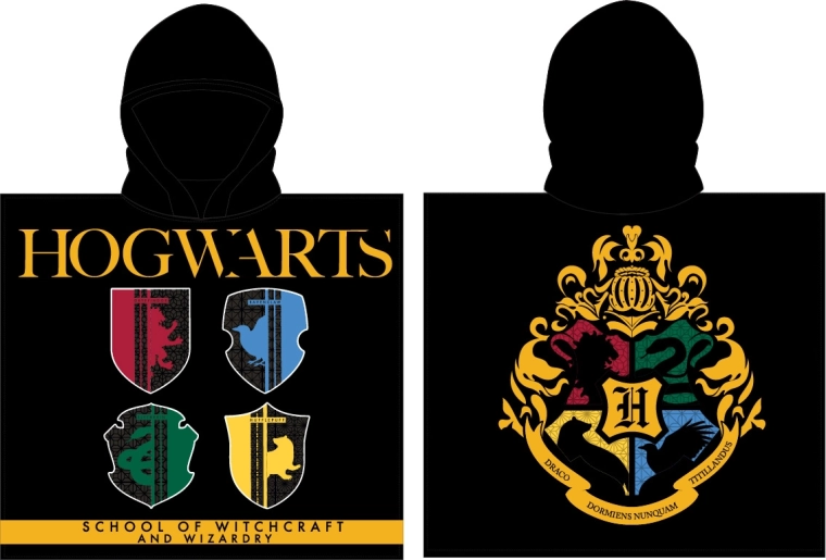 Poncho Harry Potter pour garçons 55 × 110 cm
