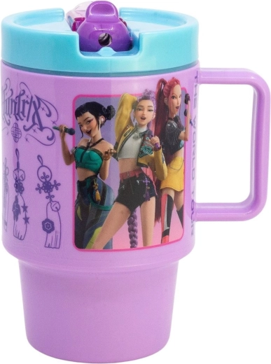 Grand gobelet en plastique avec paille 530 ml K-pop : chasseuses de démons - 1 pièce