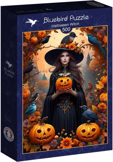 Puzzle Bluebird sorcière d’Halloween 500 pièces