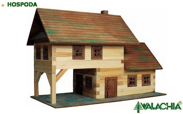 Maquette en bois à coller WALACHIA – auberge 1:32