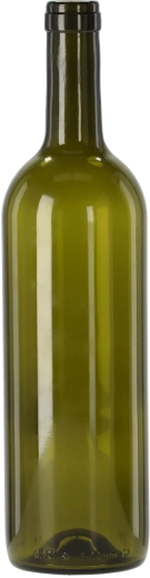 Bouteille en verre olive pour vin 0,75 l (lot de 8 pièces)