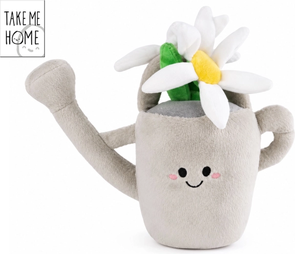 Plante d’intérieur en peluche Take Me Home dans une théière grise 20 cm