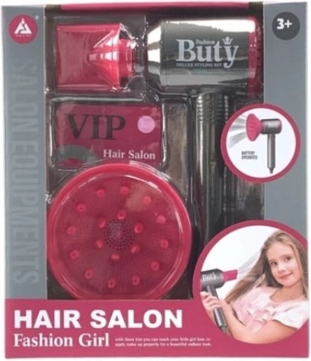 Set de coiffure pour enfants avec sèche-cheveux sonore Hair salon – Fashion girl